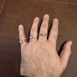 Handmade Copper Rings - Size 9-10