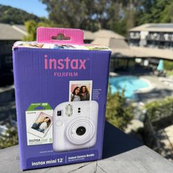 Fujifilm Instax Mini 12 Bundle – Lilac Purple – Brand New (Box Damage)