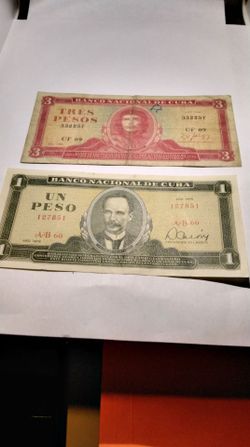 VINTAGE  CURRENCY FROM CUBA