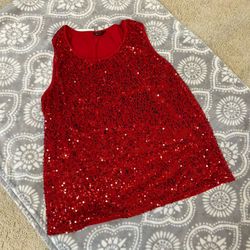 Sparkly Red Woman’s Top