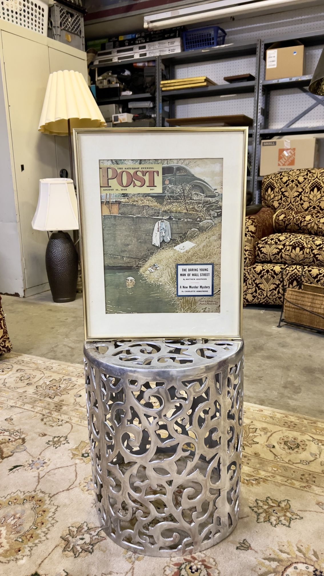 Framed Saturday Evening Post Covered 