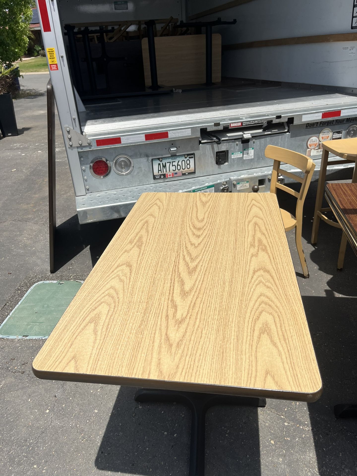 Restaurant Table, Chairs, and Bases