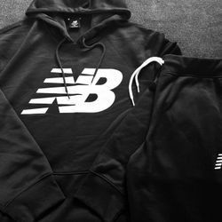 New Balance Athletic French Terry Hoodie/ Shorts Size XL