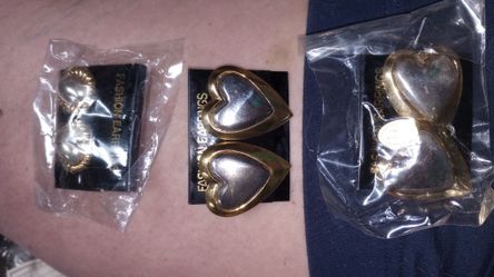 Fashion Earrings Two Tone 