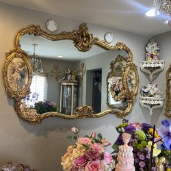 Beautiful Antique European Mirror