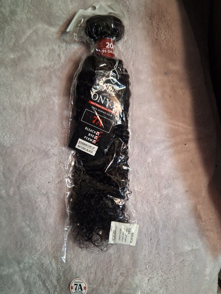 Onyx 20" DeepCurl Hair Weft Bundle