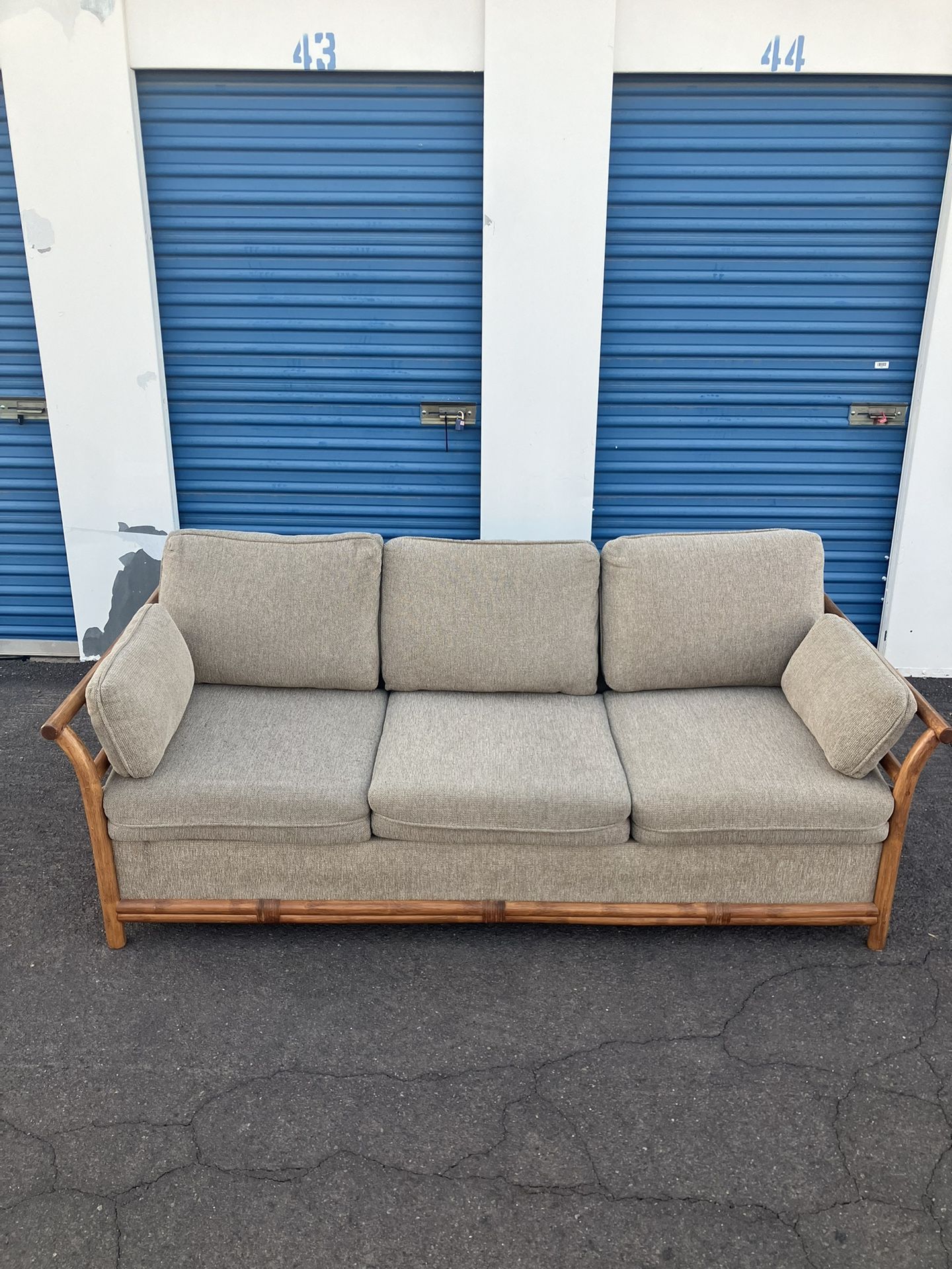 Delivery ~ Rattan Sleeper Sofa Couch