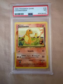 1999 Pokemon Base Set Charmander #46/102 PSA 7 NM WOTC