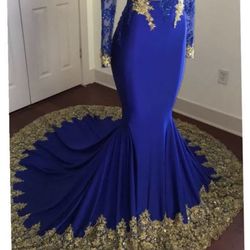 Blue And Gold Dress