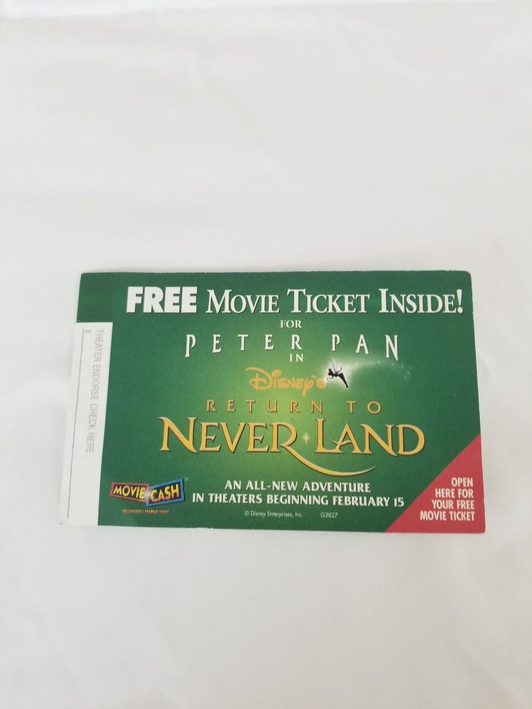 NEVERLAND TICKET