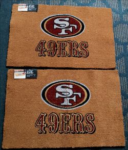 San Francisco 49ers Coir Door Mat 23x35 – Set of 2