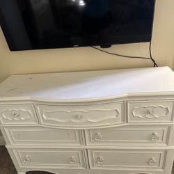 Bed Frame, mattress And Dresser