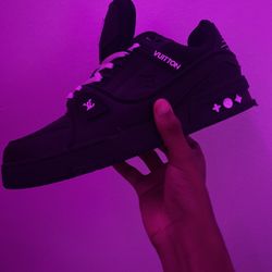 ‘All Black’ LV Trainers