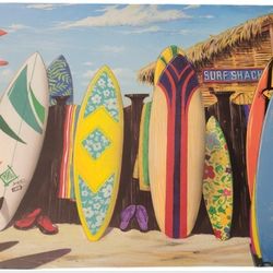 Westmoreland Surf Shack & Hang Ten Metal Tin Sign Made in the USA Beach Tiki Bar