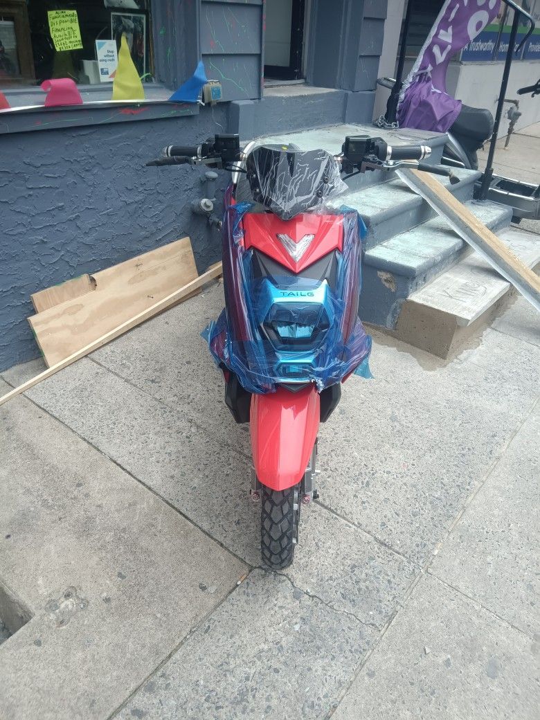 Electric Moped Color Red