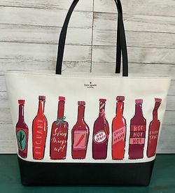 Kate Spade Hot Sauce Remmi Extra Spicy Tote Bag Coated Canvas WKRU5475