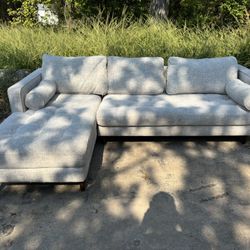 *FREE DELIVERY* Article Stone Gray Sven Sectional 
