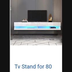 Wall Mounted Floating Modern Entertainment Center For TV’s Up To 80”