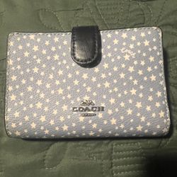 Coach Star Print Zip Wallet