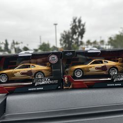 Jada Fast and Furious 1/32 scale Jack’s Gold - Toyota Supra  Lot of 2