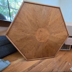 Mid century Heritage Hexagon Coffee Table 