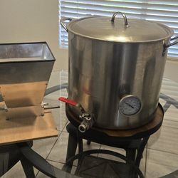 5 Gallon Stainless Steel Brewing Pot And Grain Mill