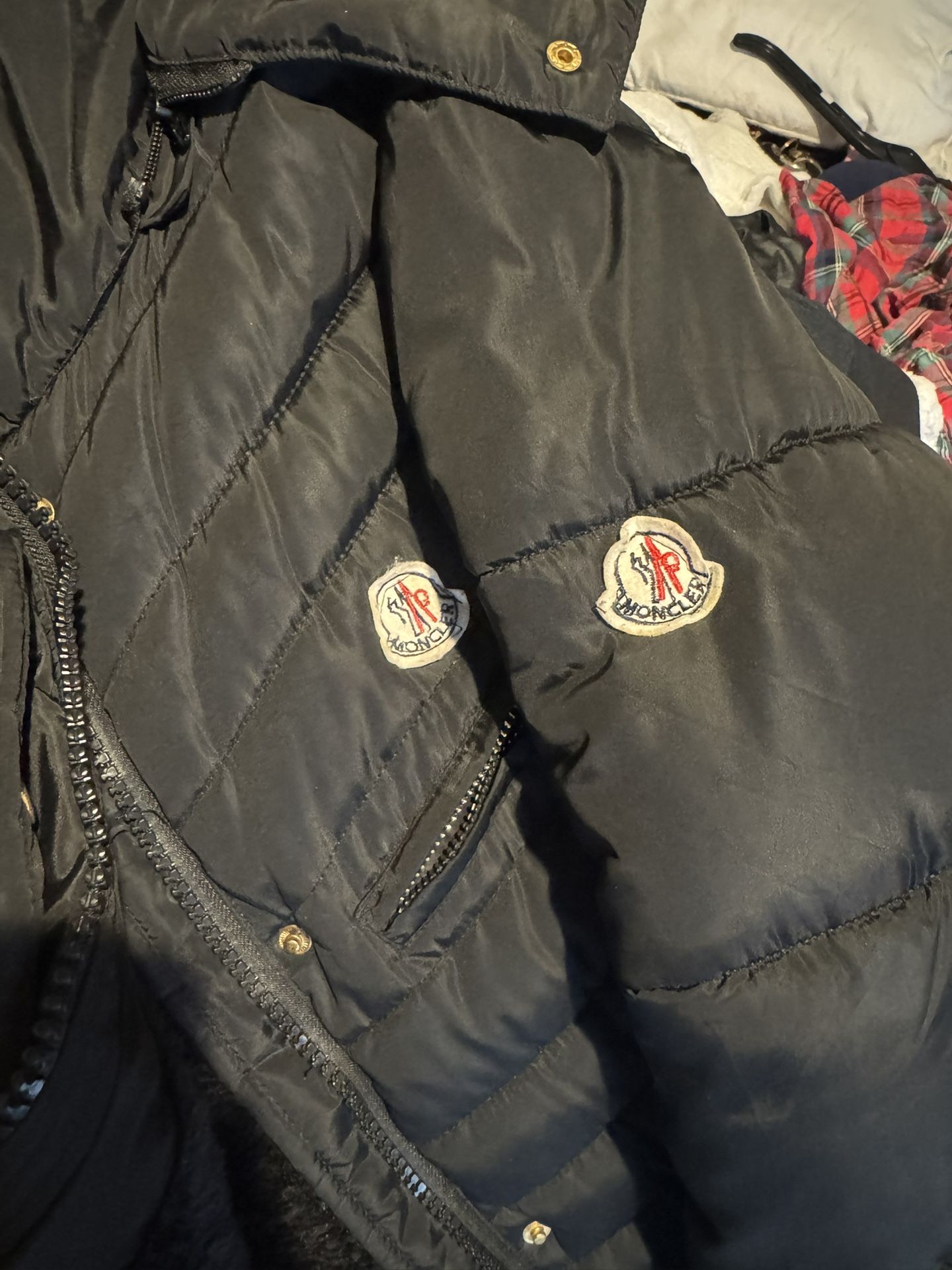 Black MONCLER Women Coat