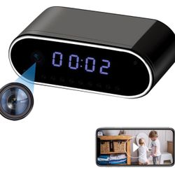 Mini Camera Clock | 4K Ultra HD Clarity | Wi-Fi Connection & Real-Time Viewing | Night Vision | Smart Motion Detection | Discreet 