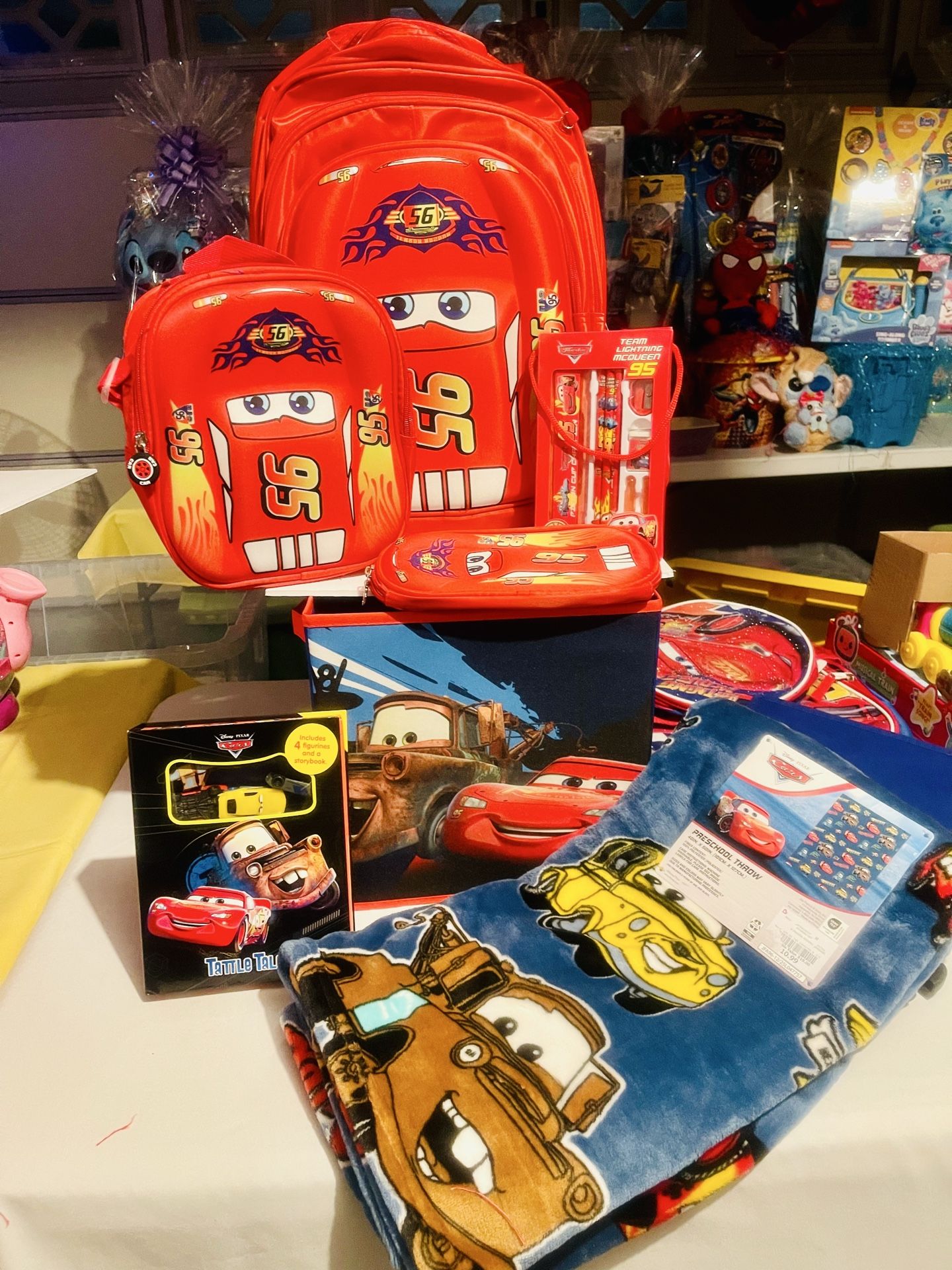 Disney lightning McQueen Easter Basket