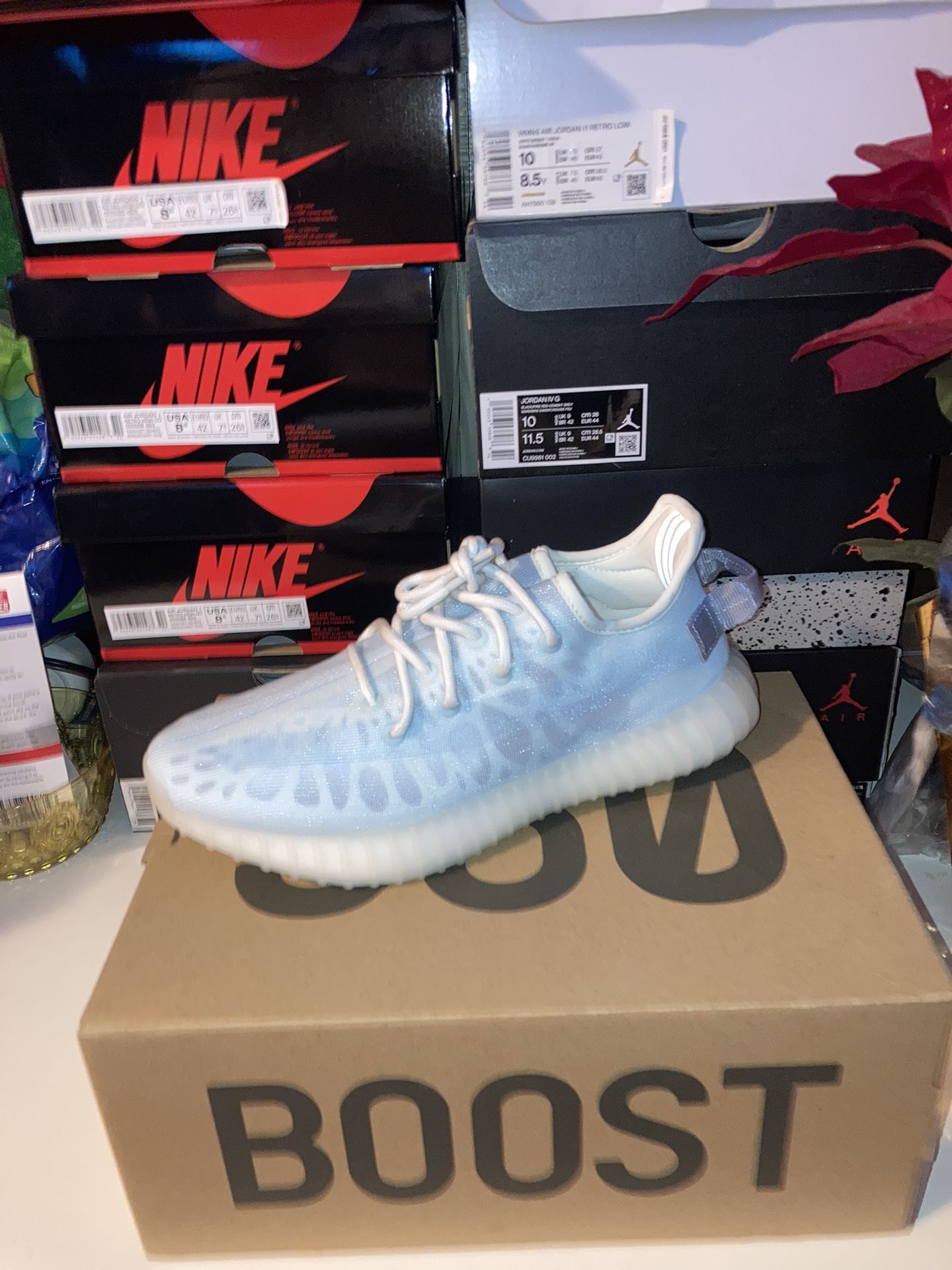 Vs Fake Yeezy Mono Ice 350 Boost Adidas Yeezy Ice Blue Original
