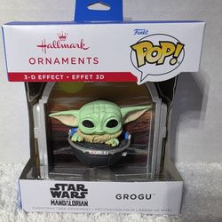 Hallmark Ornament Funko Pop Star Wars The Mandalorian GROGU Walmart Exclusive 3D