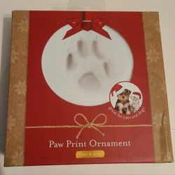 New Paw Print Christmas Ornament Kit Cat/Dog Keepsake Memory( 2 Available,  $5 each)