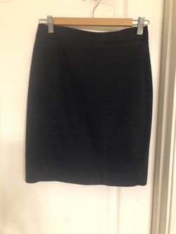 H &M Navy Blue Pencil Skirt Size 6
