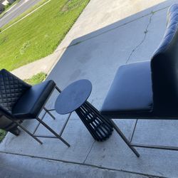 To a chair And  One table 