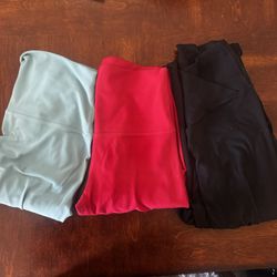 2 Lululemon Legging + 1 Aerie Flare Leggings