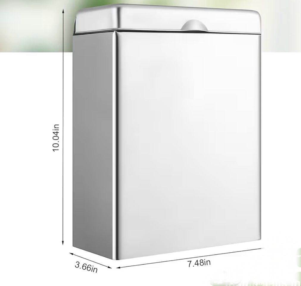 Sanitary Napkin Receptacle, Disposal Bin Wall Mounted - 2 sizes