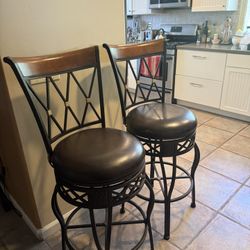 Two Bar Stools 