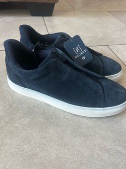 George Navy Suede Slip-On Sneakers Size 10