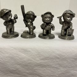 Vintage Avon Fine Pewter Bear Figures