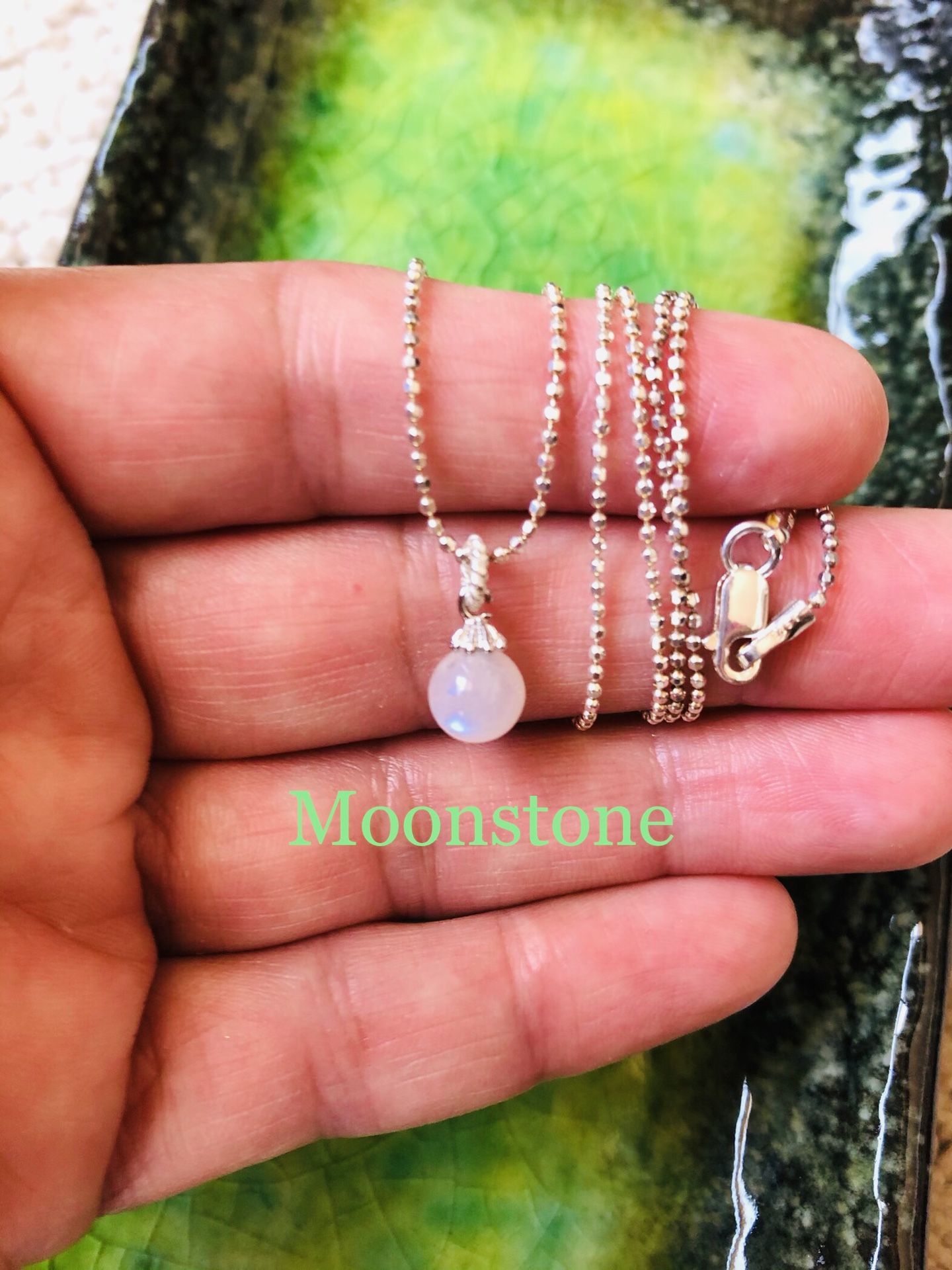 Beautiful moonstone necklace!