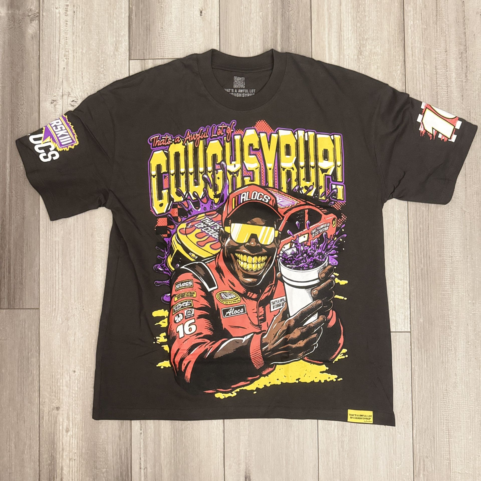 That’s An Awful Lot Of Cough Syrup Men’s Tee Size Large Nascar