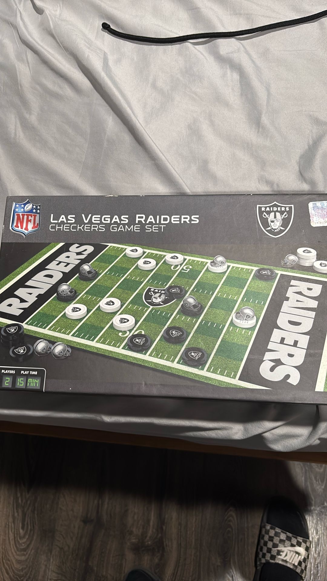 Las Vegas Raiders Checkers Game Set