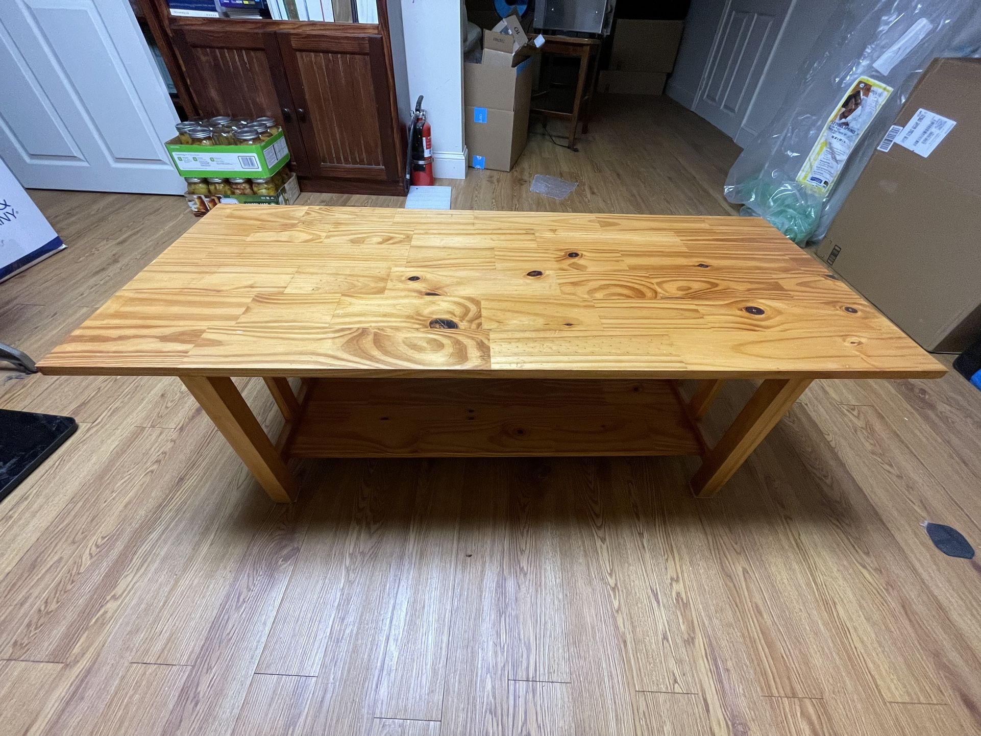 Solid Wood Coffee Table 48x20x17