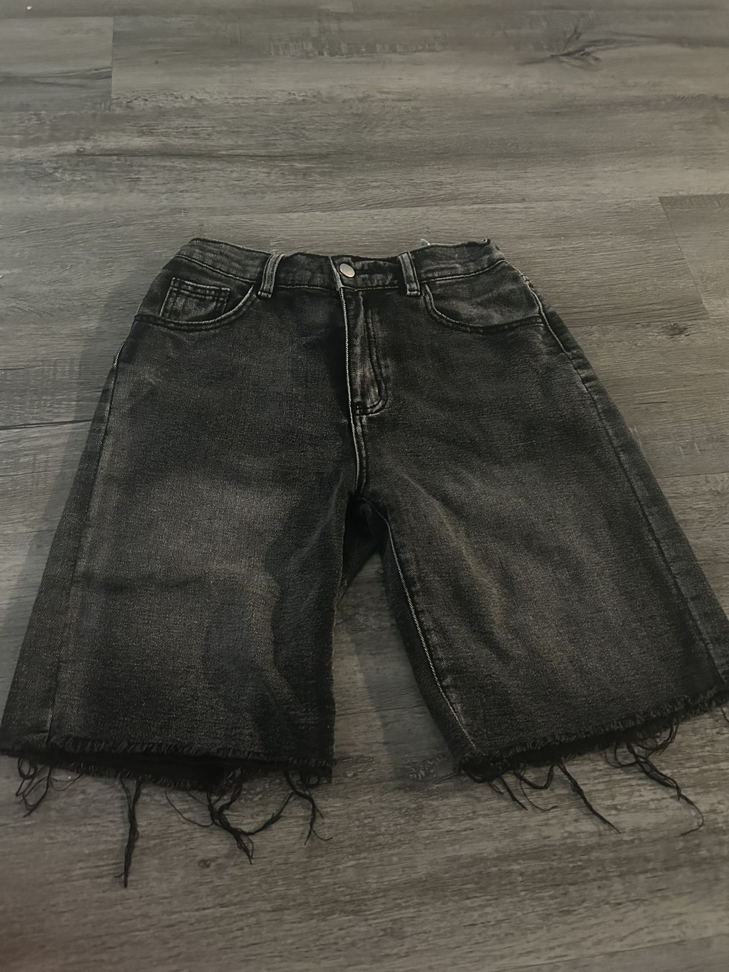 Evisu Distressed Denim Shorts