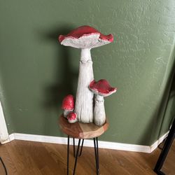 Ceramic Mushroom With Stand