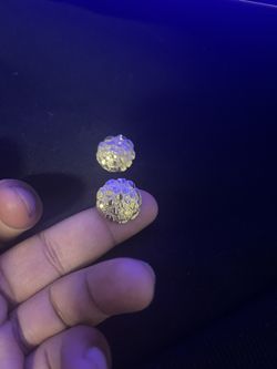 Gold Nugget Earrings 