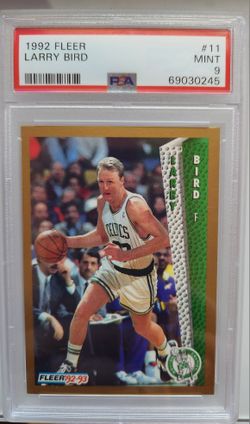 Larry BIrd 1992 Fleer #11 PSA 9