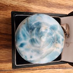 Larimar Rose Pendent .925 Silver