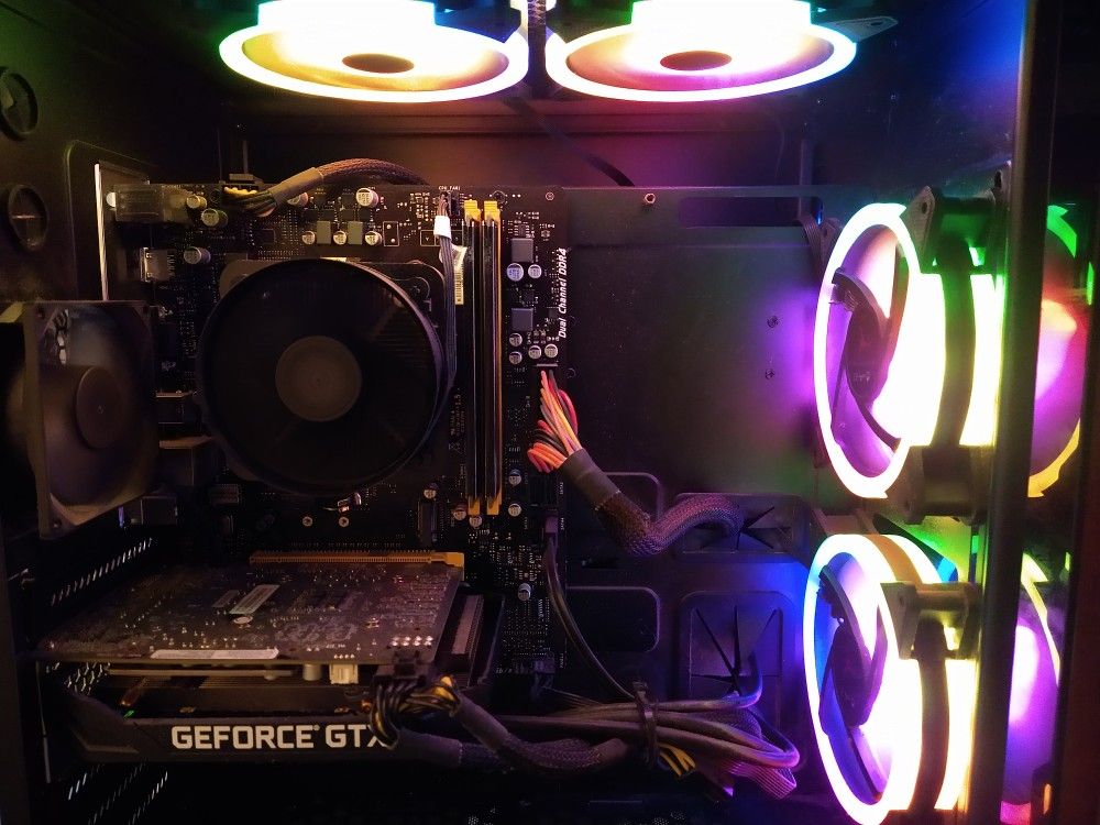 1080P Ultra Gaming PC AMD Ryzen 2600 6x Core GHz 16 GB Ram