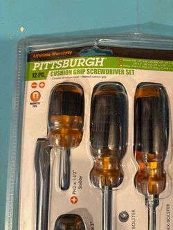 Pittsburgh 12-Piece Cushion Grip Screwdriver Set